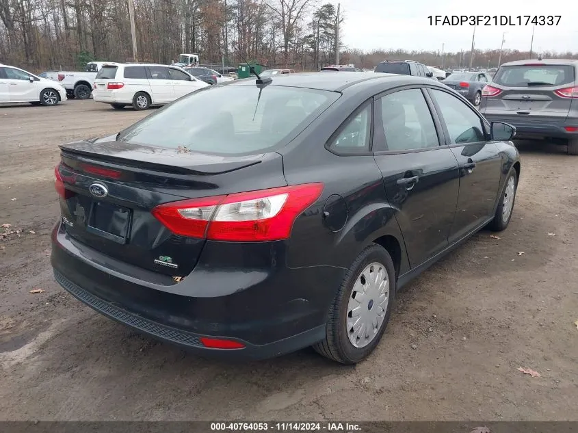 2013 Ford Focus Se VIN: 1FADP3F21DL174337 Lot: 40764053