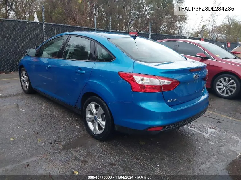 2013 Ford Focus Se VIN: 1FADP3F28DL284236 Lot: 40770388