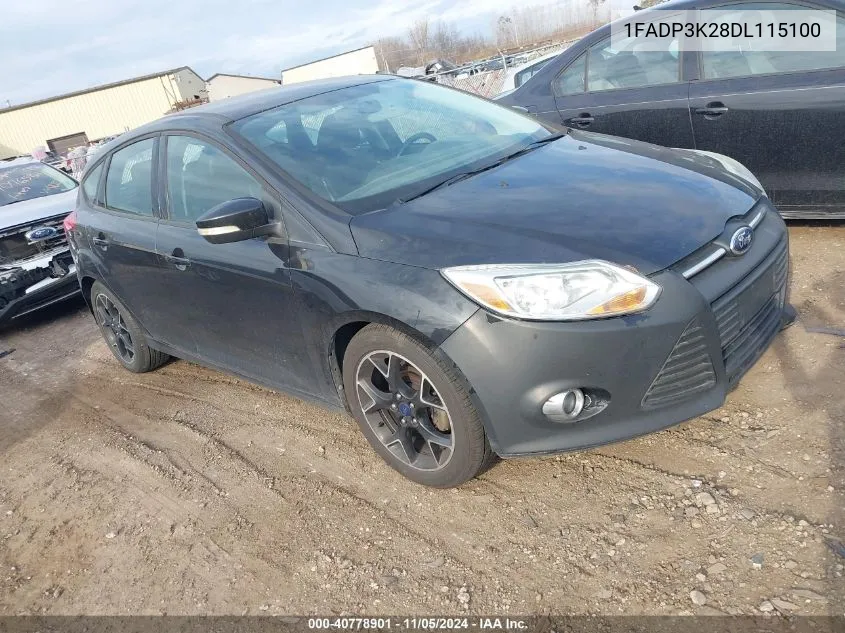 2013 Ford Focus Se VIN: 1FADP3K28DL115100 Lot: 40778901