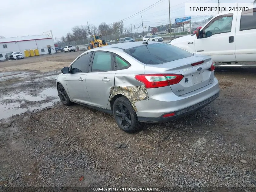 2013 Ford Focus Se VIN: 1FADP3F21DL245780 Lot: 40781717