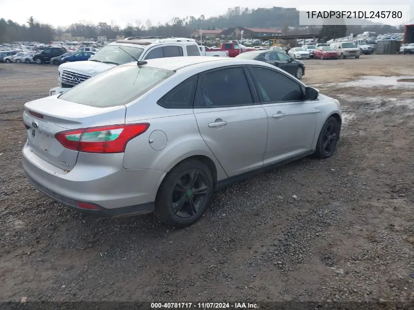 2013 Ford Focus Se VIN: 1FADP3F21DL245780 Lot: 40781717