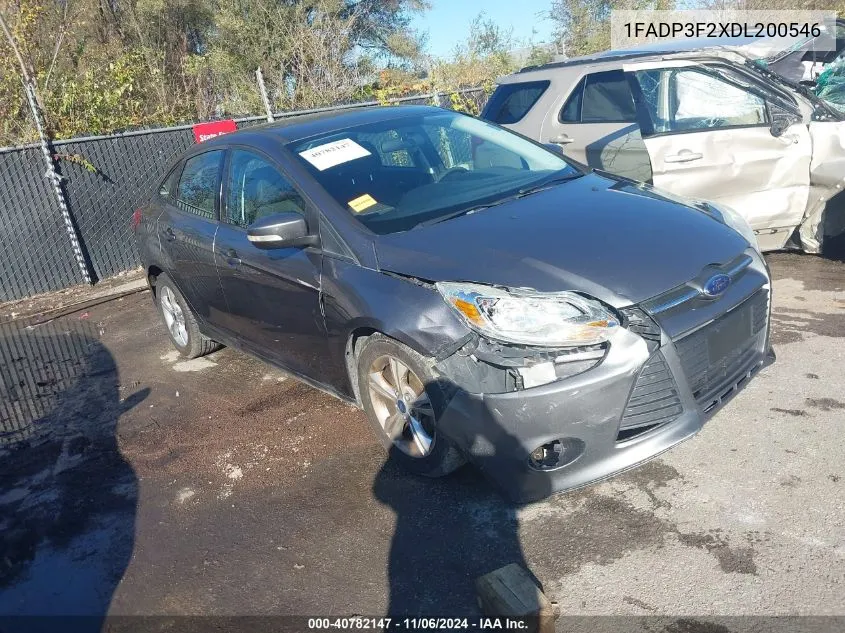 2013 Ford Focus Se VIN: 1FADP3F2XDL200546 Lot: 40782147