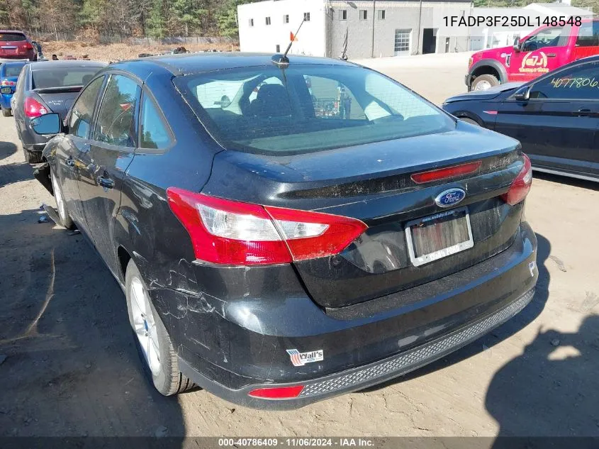 2013 Ford Focus Se VIN: 1FADP3F25DL148548 Lot: 40786409