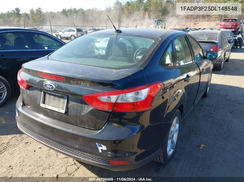 2013 Ford Focus Se VIN: 1FADP3F25DL148548 Lot: 40786409