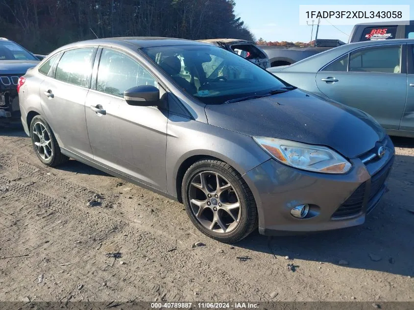 2013 Ford Focus Se VIN: 1FADP3F2XDL343058 Lot: 40789887