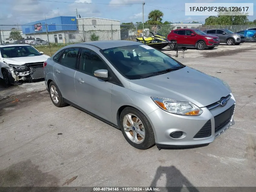 2013 Ford Focus Se VIN: 1FADP3F25DL123617 Lot: 40794145