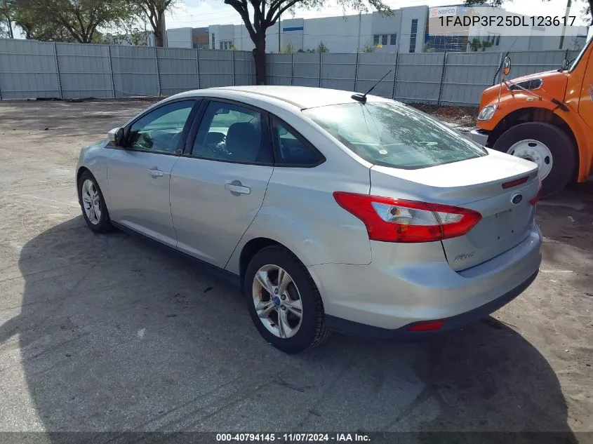 2013 Ford Focus Se VIN: 1FADP3F25DL123617 Lot: 40794145