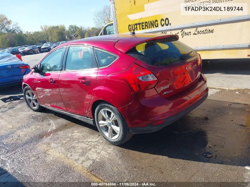 2013 Ford Focus Se VIN: 1FADP3K24DL189744 Lot: 40794884