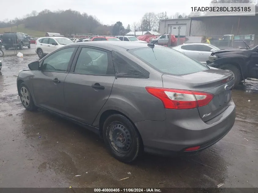 2013 Ford Focus VIN: 1FADP3E28DL335185 Lot: 40800405