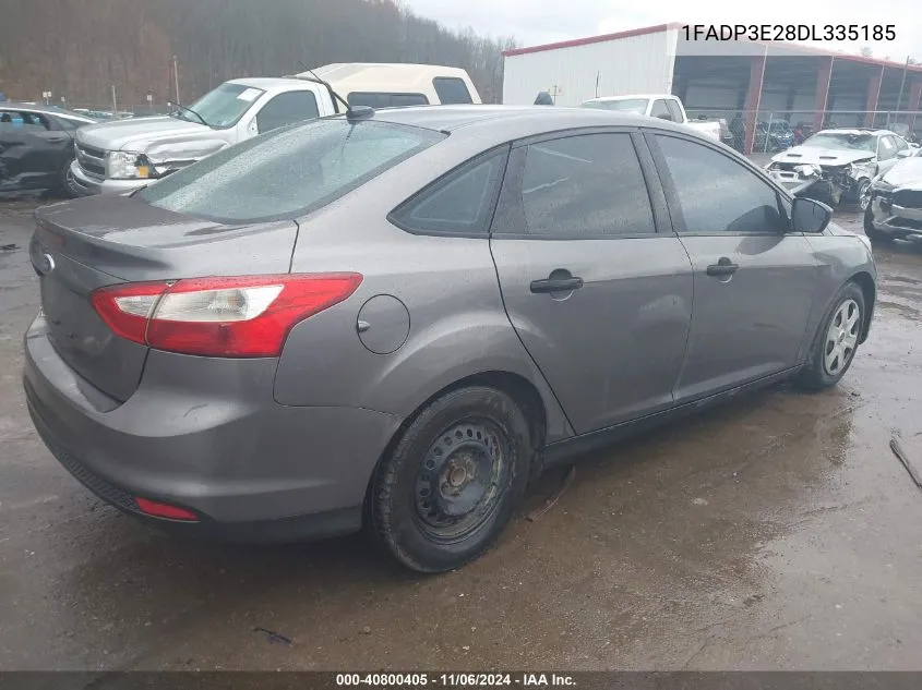 2013 Ford Focus VIN: 1FADP3E28DL335185 Lot: 40800405