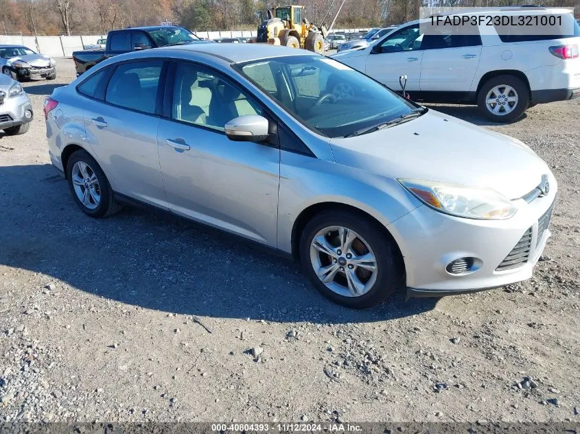 2013 Ford Focus Se VIN: 1FADP3F23DL321001 Lot: 40804393