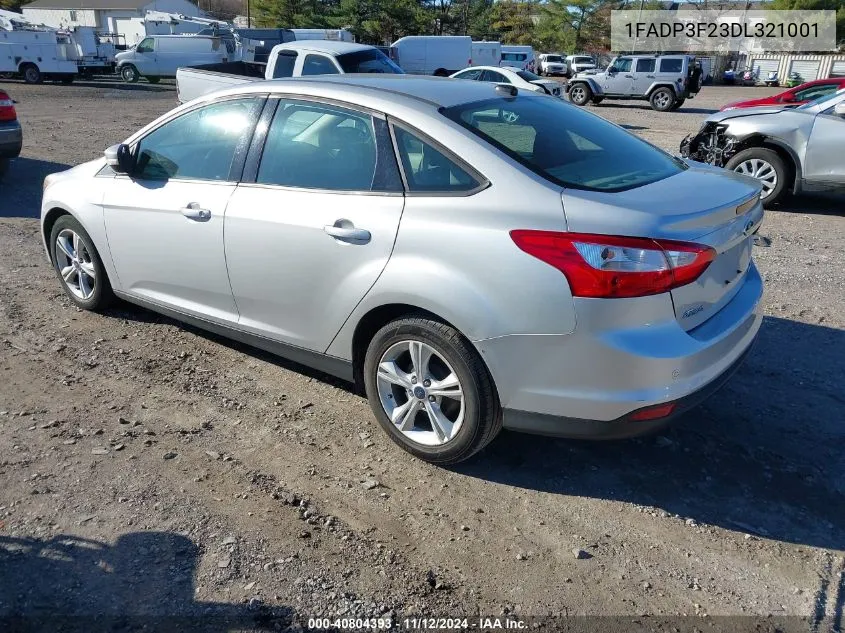 2013 Ford Focus Se VIN: 1FADP3F23DL321001 Lot: 40804393