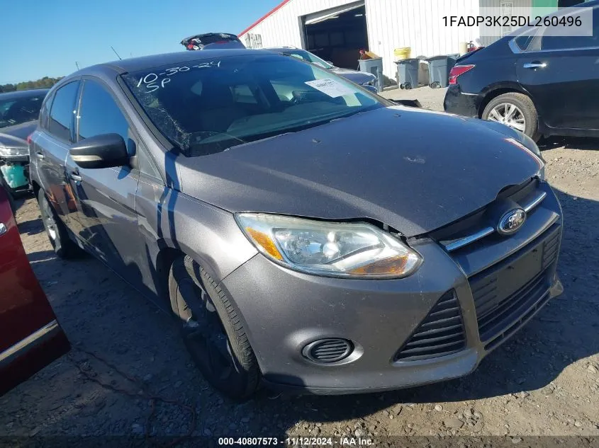 2013 Ford Focus Se VIN: 1FADP3K25DL260496 Lot: 40807573