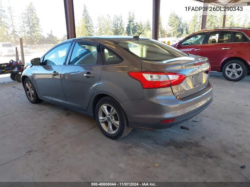 2013 Ford Focus Se VIN: 1FADP3F26DL290343 Lot: 40808044