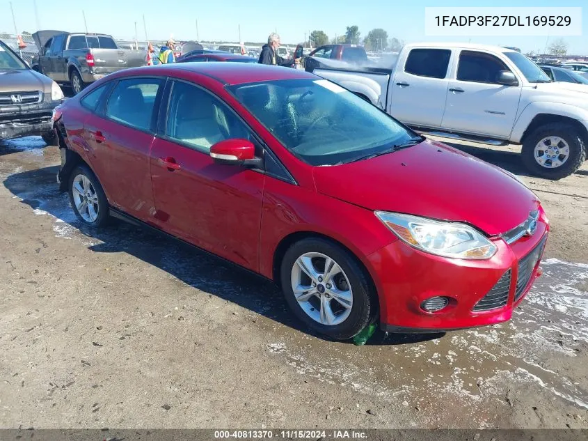 2013 Ford Focus Se VIN: 1FADP3F27DL169529 Lot: 40813370