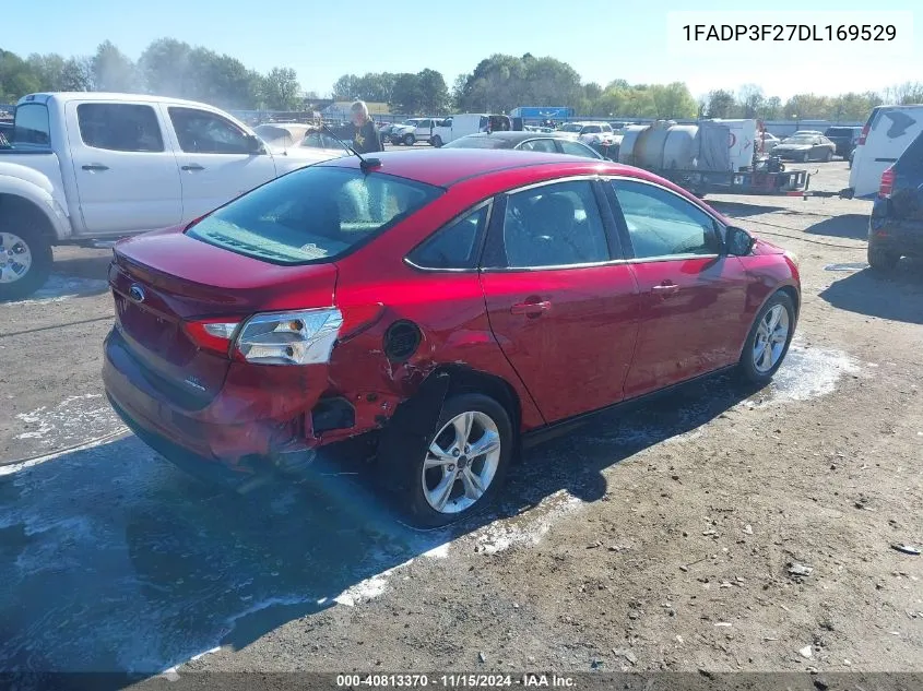 2013 Ford Focus Se VIN: 1FADP3F27DL169529 Lot: 40813370