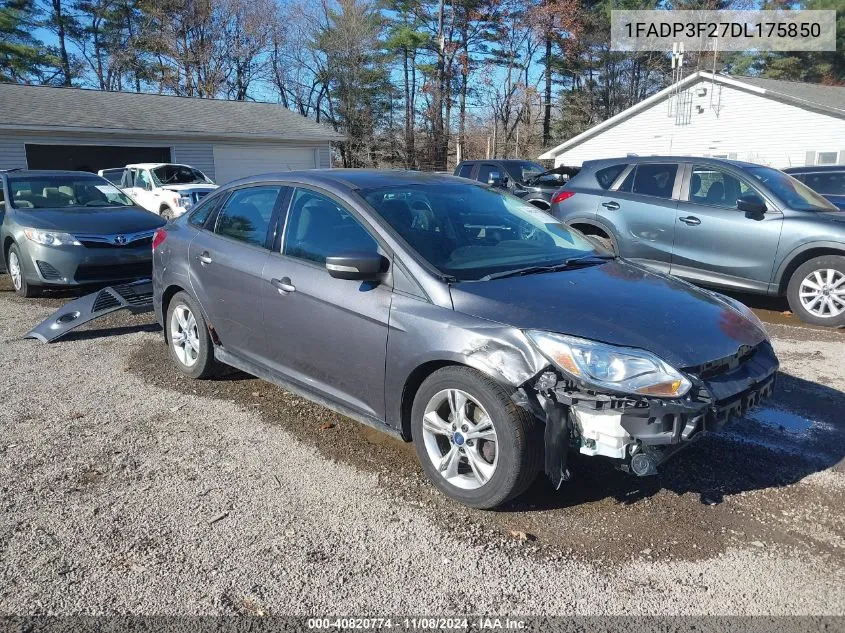 2013 Ford Focus Se VIN: 1FADP3F27DL175850 Lot: 40820774