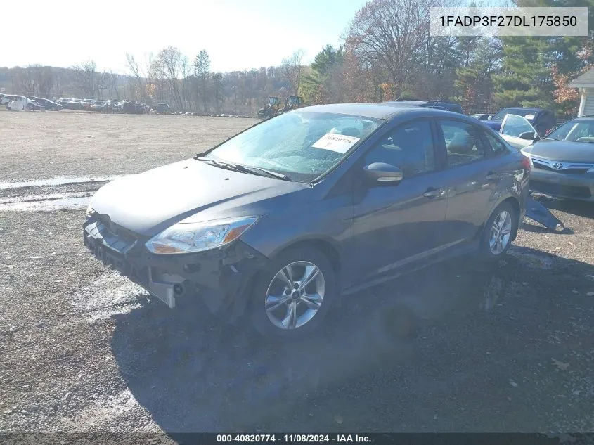 2013 Ford Focus Se VIN: 1FADP3F27DL175850 Lot: 40820774