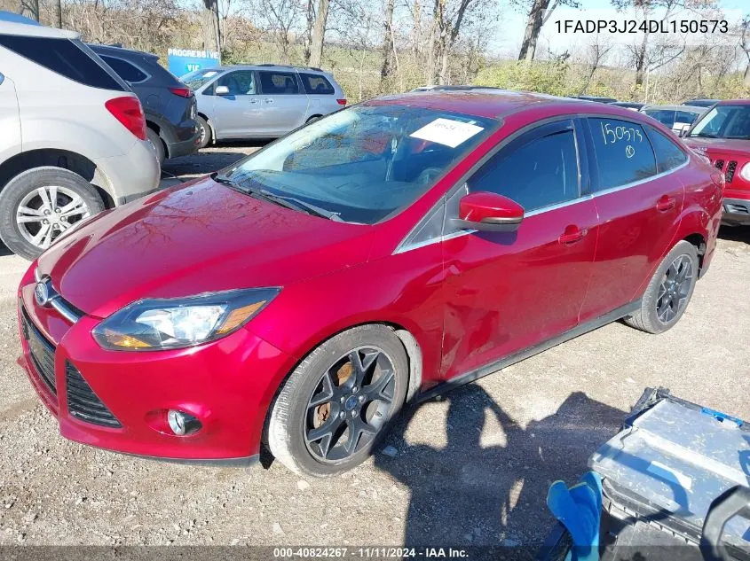 2013 Ford Focus Titanium VIN: 1FADP3J24DL150573 Lot: 40824267