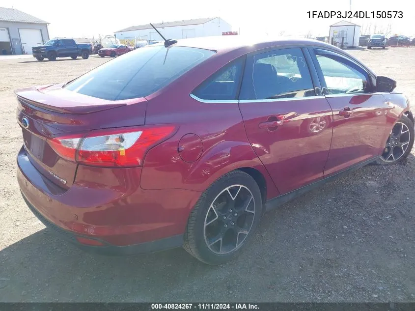 2013 Ford Focus Titanium VIN: 1FADP3J24DL150573 Lot: 40824267