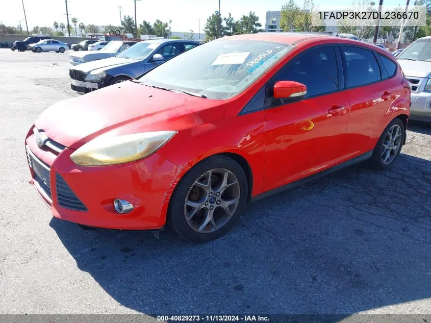 2013 Ford Focus Se VIN: 1FADP3K27DL236670 Lot: 40829273