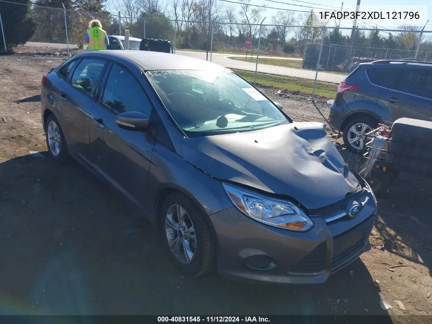 2013 Ford Focus Se VIN: 1FADP3F2XDL121796 Lot: 40831545