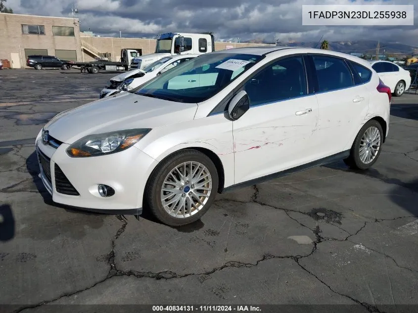 2013 Ford Focus Titanium VIN: 1FADP3N23DL255938 Lot: 40834131