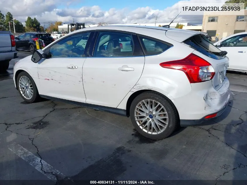 2013 Ford Focus Titanium VIN: 1FADP3N23DL255938 Lot: 40834131