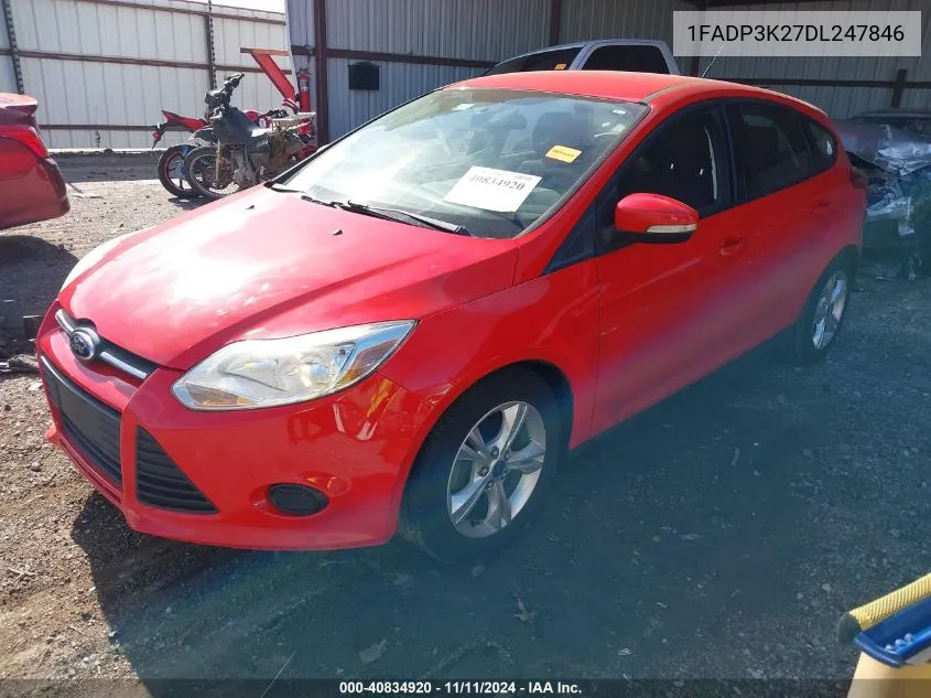 2013 Ford Focus Se VIN: 1FADP3K27DL247846 Lot: 40834920