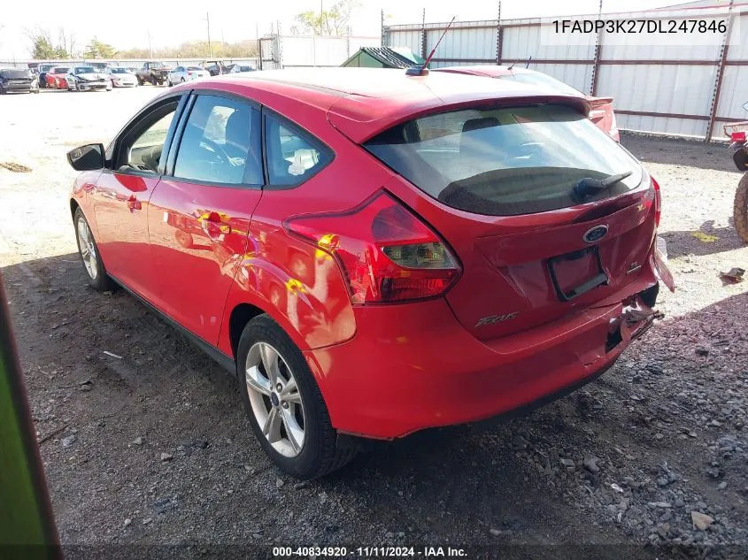 2013 Ford Focus Se VIN: 1FADP3K27DL247846 Lot: 40834920