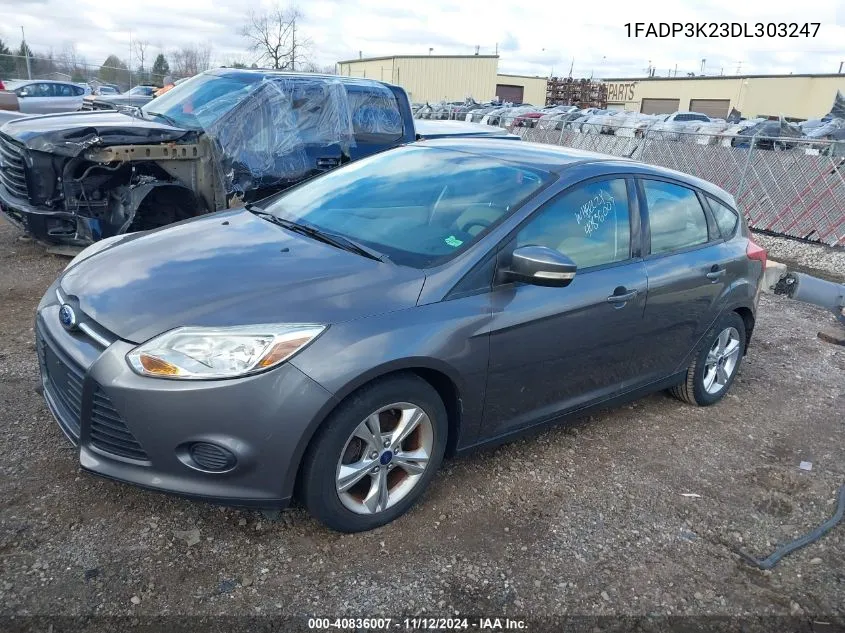 2013 Ford Focus Se VIN: 1FADP3K23DL303247 Lot: 40836007