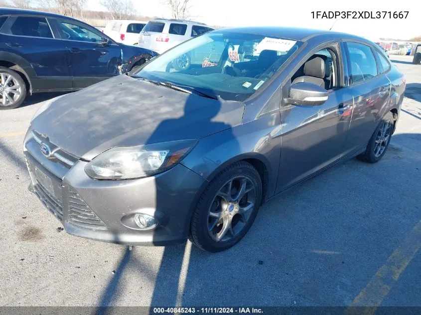 2013 Ford Focus Se VIN: 1FADP3F2XDL371667 Lot: 40845243