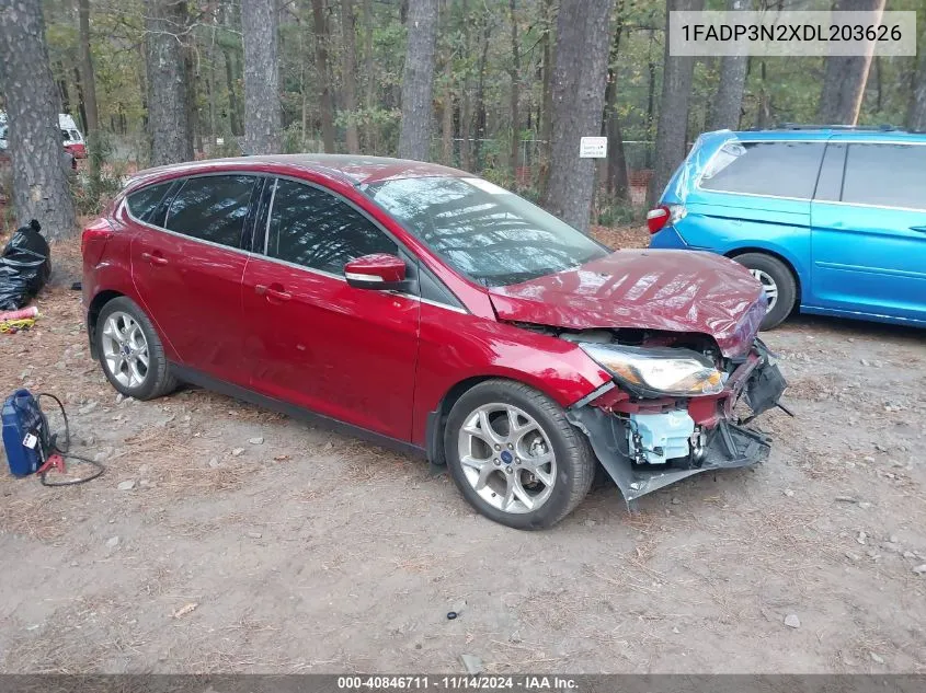 2013 Ford Focus Titanium VIN: 1FADP3N2XDL203626 Lot: 40846711