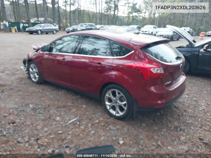 2013 Ford Focus Titanium VIN: 1FADP3N2XDL203626 Lot: 40846711