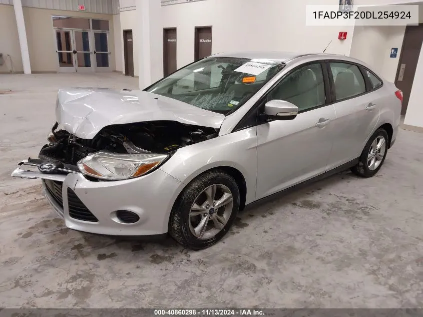 2013 Ford Focus Se VIN: 1FADP3F20DL254924 Lot: 40860298