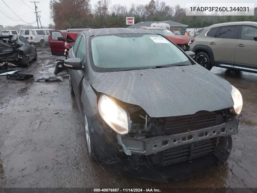 2013 Ford Focus Se VIN: 1FADP3F26DL344031 Lot: 40876887