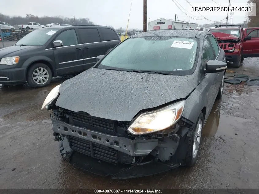 2013 Ford Focus Se VIN: 1FADP3F26DL344031 Lot: 40876887