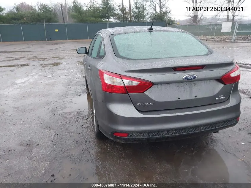 2013 Ford Focus Se VIN: 1FADP3F26DL344031 Lot: 40876887