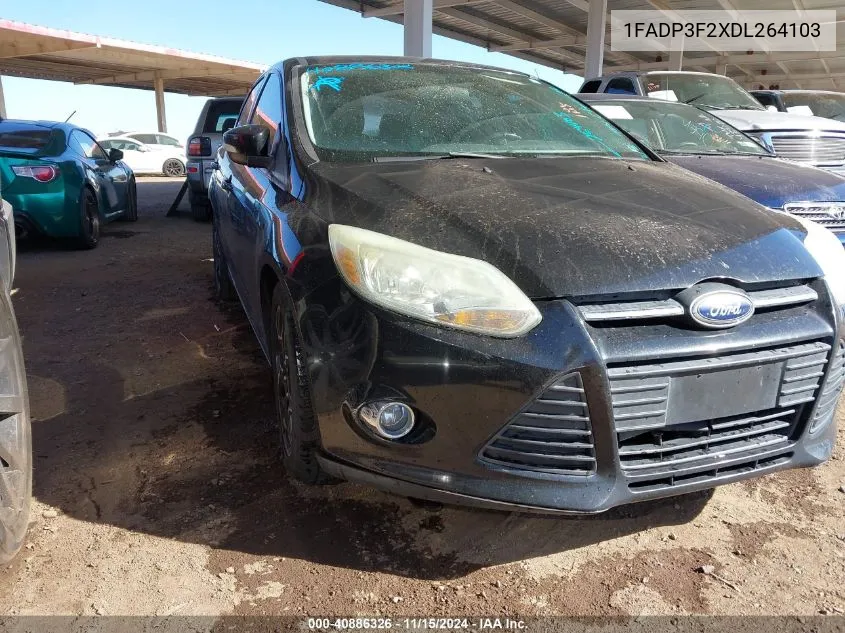 2013 Ford Focus Se VIN: 1FADP3F2XDL264103 Lot: 40886326