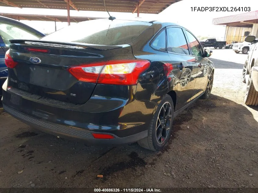 2013 Ford Focus Se VIN: 1FADP3F2XDL264103 Lot: 40886326