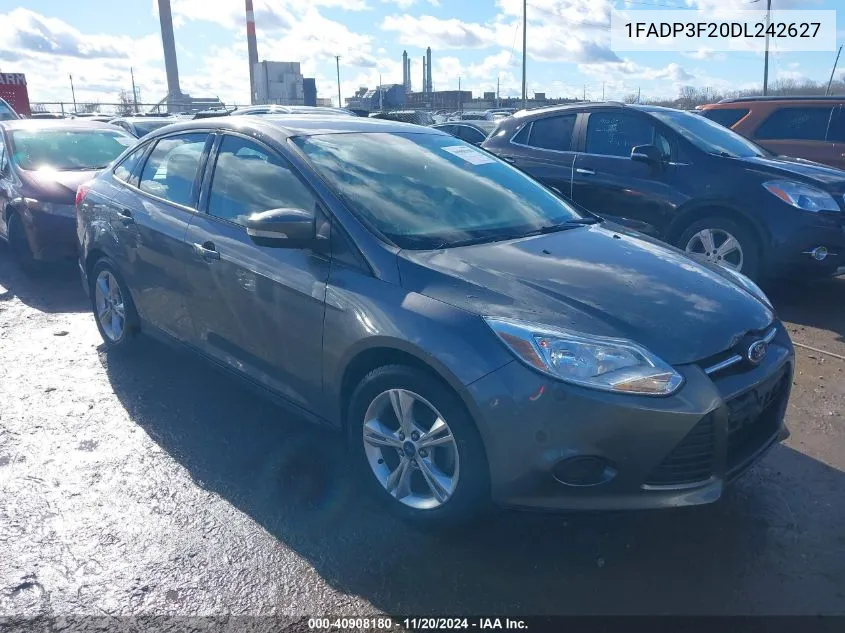 2013 Ford Focus Se VIN: 1FADP3F20DL242627 Lot: 40908180