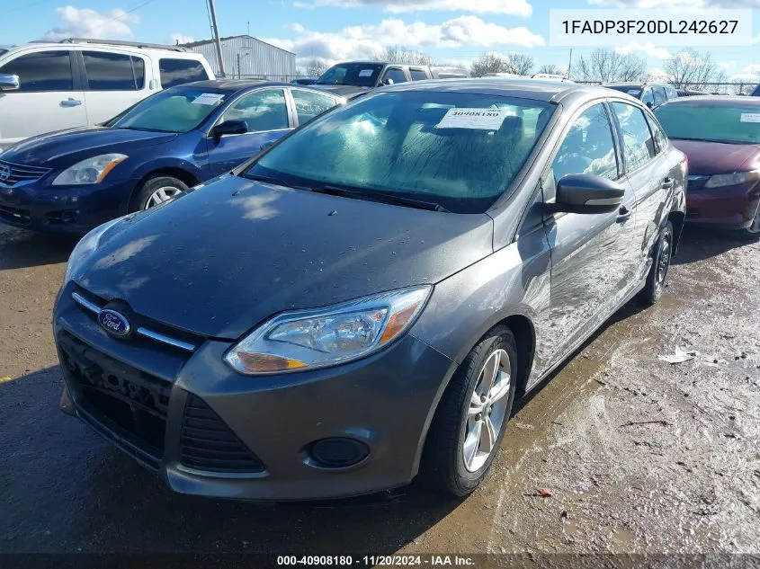 2013 Ford Focus Se VIN: 1FADP3F20DL242627 Lot: 40908180