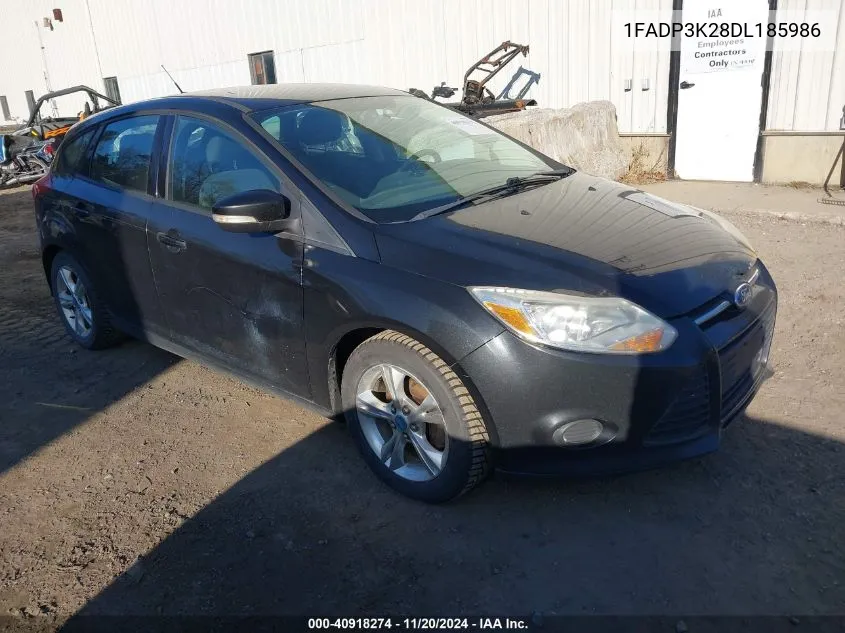 2013 Ford Focus Se VIN: 1FADP3K28DL185986 Lot: 40918274