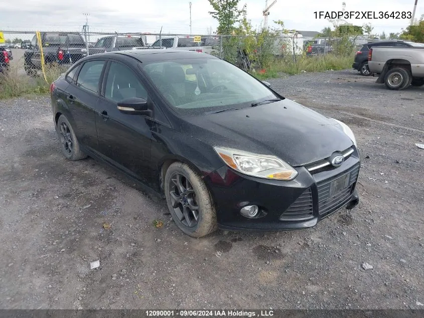 2014 Ford Focus Se VIN: 1FADP3F2XEL364283 Lot: 12090001