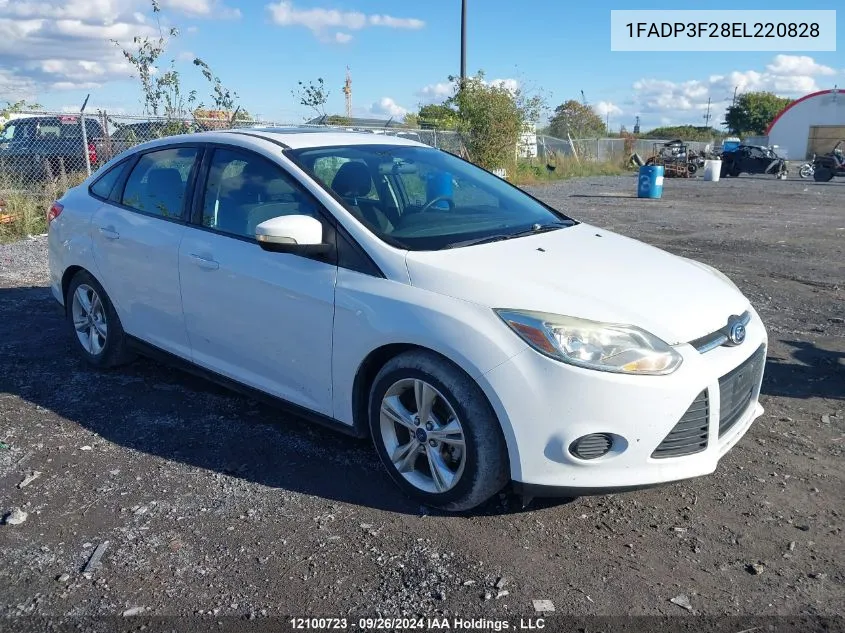 1FADP3F28EL220828 2014 Ford Focus Se