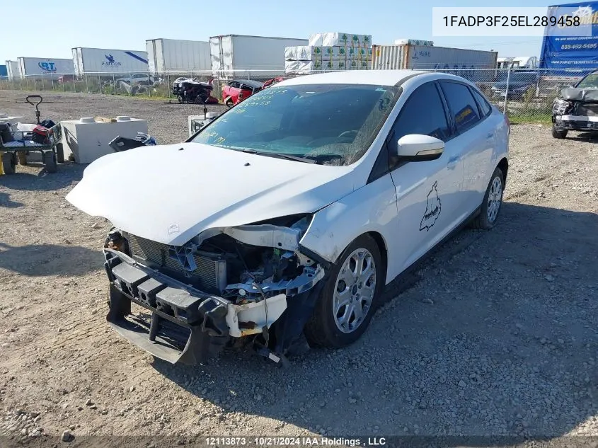 2014 Ford Focus Se VIN: 1FADP3F25EL289458 Lot: 12113873