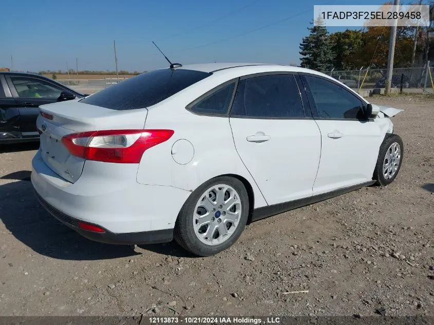 2014 Ford Focus Se VIN: 1FADP3F25EL289458 Lot: 12113873