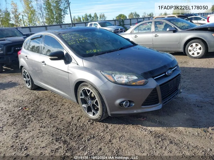 2014 Ford Focus Se VIN: 1FADP3K22EL178050 Lot: 12115178