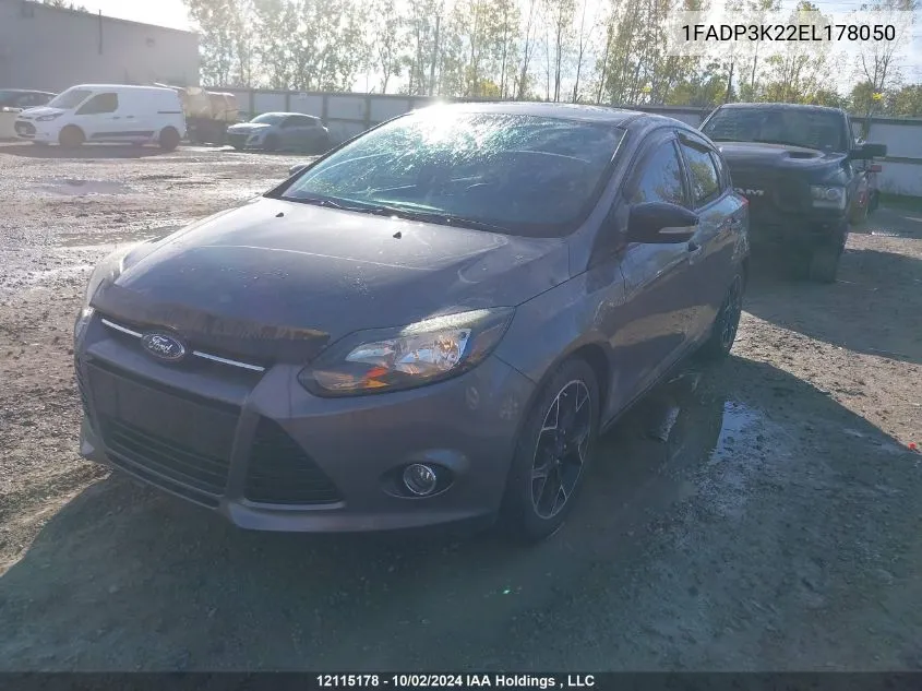 2014 Ford Focus Se VIN: 1FADP3K22EL178050 Lot: 12115178