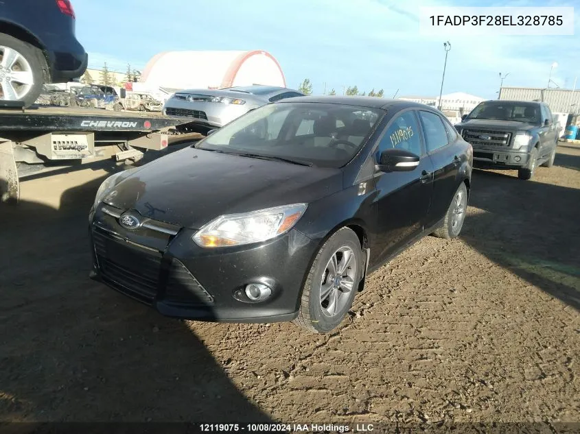 2014 Ford Focus Se VIN: 1FADP3F28EL328785 Lot: 12119075